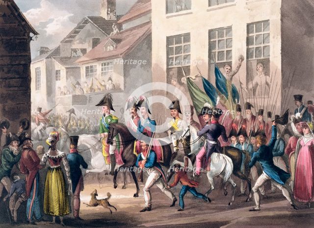 'Entrance of the Allies into Paris, March 31st 1814', 1815. Creator: Thomas Sutherland.