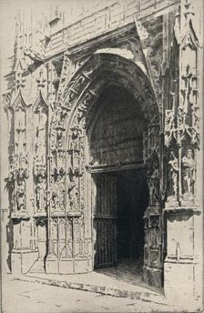 Entrance of the Church of St Merri 1915. Artist: Otto J Schneider