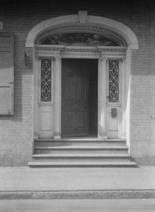 Entrance of the Hermann-Grima House, 820 St. Louis Street, New Orleans, between 1920 and 1926. Creator: Arnold Genthe