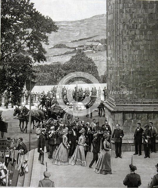 Entrance of the  King with his mother in the Basilica of Begoña in Bilbao, 1900', Alfonso XIII, K…