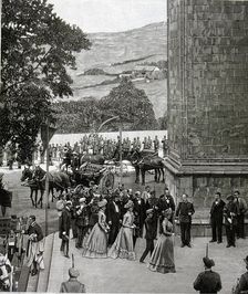 Entrance of the King with his mother in the Basilica of Begoña in Bilbao, 1900 Alfonso XIII, K…