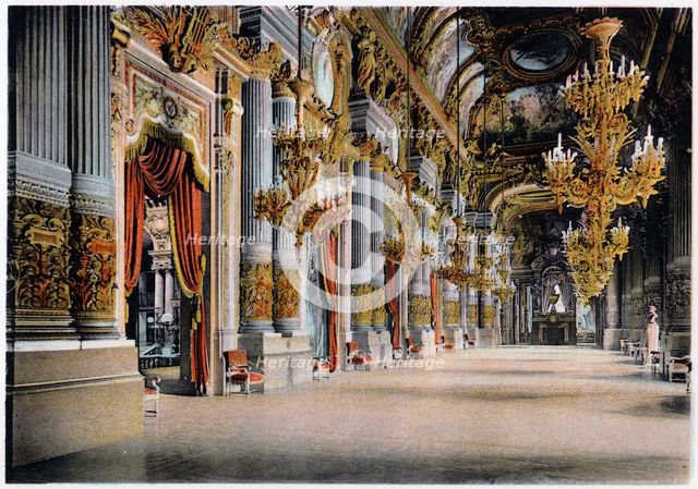 Entrance of the Palais Garnier, Paris, c1900. Artist: Unknown