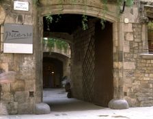 Entrance of the Picasso Museum in Barcelona