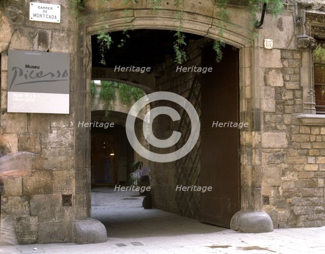 Entrance of the Picasso Museum in Barcelona.