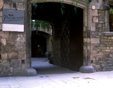 Entrance of the Picasso Museum in Barcelona