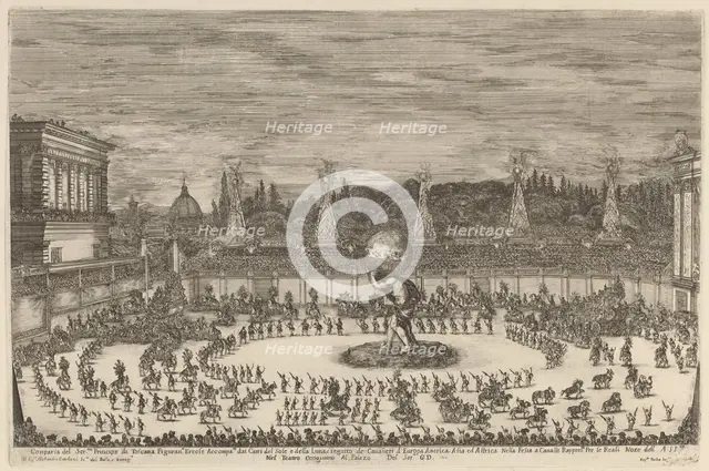 Entrance of the Prince of Tuscany, 1661. Creator: Stefano della Bella.