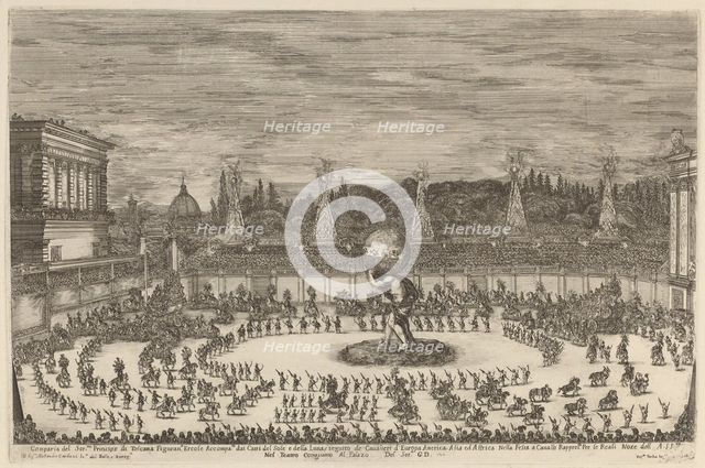 Entrance of the Prince of Tuscany, 1661. Creator: Stefano della Bella.