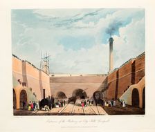 Entrance of the Railway at Edge Hill Liverpool, 1831. Creator: Thomas Talbot Bury