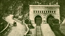 Entrance of the Simplon Tunnel (12 1/2 Miles Long) Connecting Switzerland and Italy c1930. Creator: Unknown