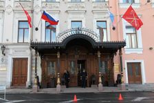 Entrance of the Taleon Imperial Hotel, St Petersburg, Russia, 2011. Creator: Sheldon Marshall