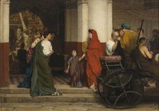 Entrance of the Theatre, 1866. Creator: Alma-Tadema, Sir Lawrence (1836-1912)