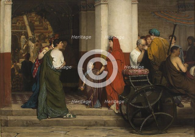 Entrance of the Theatre, 1866. Creator: Alma-Tadema, Sir Lawrence (1836-1912).