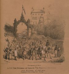 Entrance of their R.H.H. The Duchess of Kent & The Princess Victoria into Hastings Creator: J. Thorpe