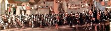 Entrance of viceroy Morcillo in Potosi, detail of the painting by Melchor Perez de Holguin