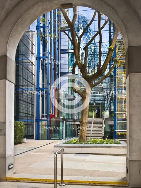 Entrance porch, Lloyd's Register of Shipping, 71 Fenchurch Street, City of London, 2011. Artist: Derek Kendall.