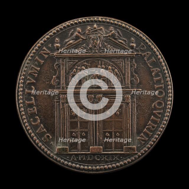 Entrance Portal of the Cappella Paolina [reverse], 1619. Creator: Giacomo Antonio Moro.