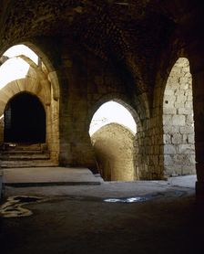 Entrance ramp, Krak des Chevaliers, 2001. Creator: LTL