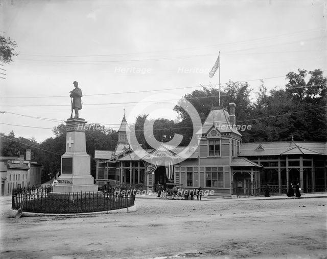 Entrance to Congress Spring Park, Saratoga, N.Y., c.(between 1900 and 1905). Creator: Unknown.