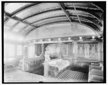 Entrance to convention hall, Str. City of Cleveland, Detroit & Cleveland Navigation Co., (1908?). Creator: Unknown