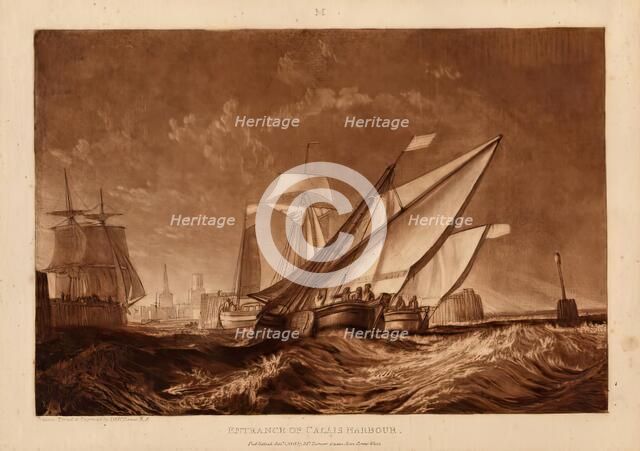 Entrance to Calais Harbour, 1816. Creator: JMW Turner.