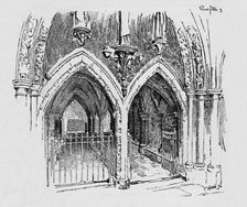 Entrance to Chapter House c1897. Artist: William Patten
