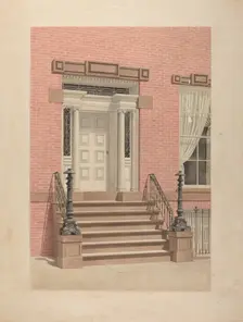 Entrance to Cutting House, c. 1938. Creator: Lorenz Rothkrantz