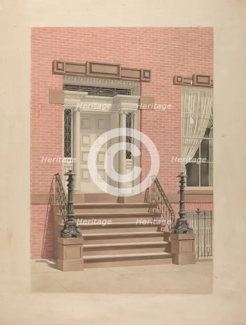 Entrance to Cutting House, c. 1938. Creator: Lorenz Rothkrantz.
