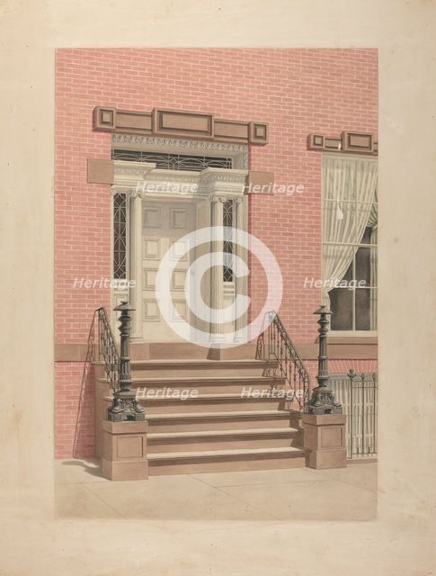 Entrance to Cutting House, c. 1938. Creator: Lorenz Rothkrantz.