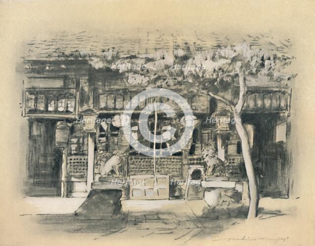 'Entrance to a Temple', 1903. Artist: Mortimer L Menpes.