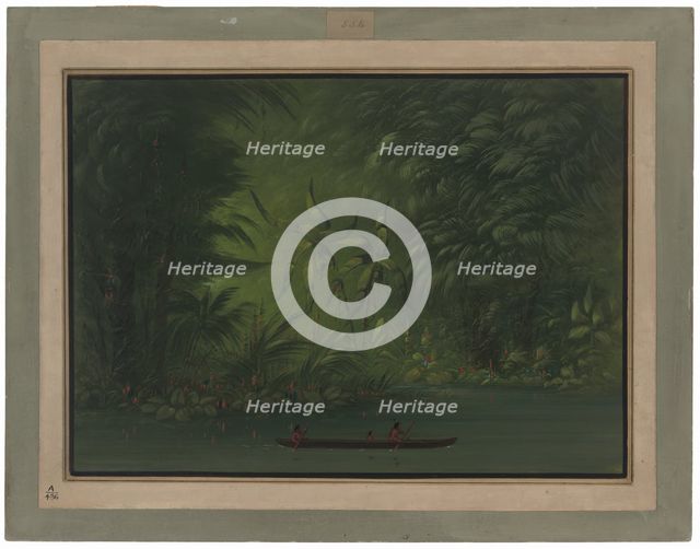 Entrance to a Lagoon, Shore of the Amazon, 1854/1869. Creator: George Catlin.