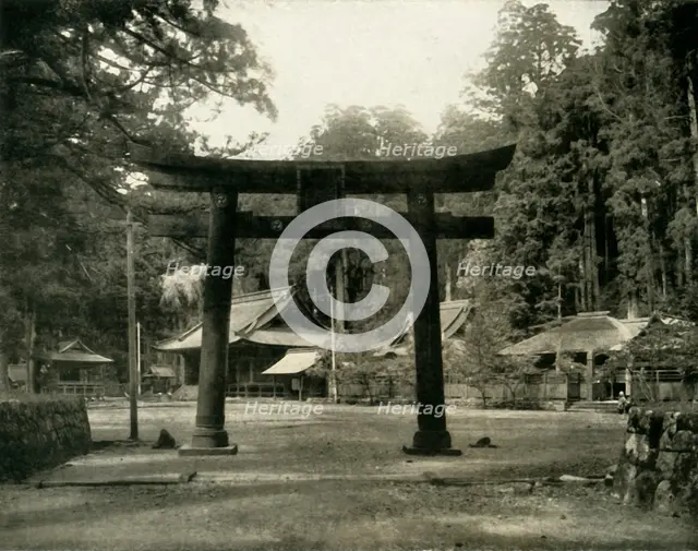 'Entrance to a Shinto Temple, in the Nikko district of Japan', 1936. Creator: Unknown.