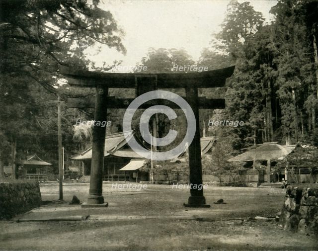 'Entrance to a Shinto Temple, in the Nikko district of Japan', 1936. Creator: Unknown.