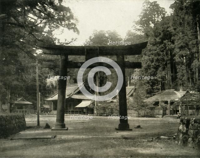 'Entrance to a Shinto Temple, in the Nikko district of Japan', 1936. Creator: Unknown.