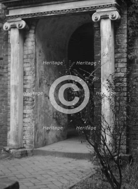 Entrance to an unidentified building, New Orleans or Charleston, South Carolina, c1920-c1926. Creator: Arnold Genthe.