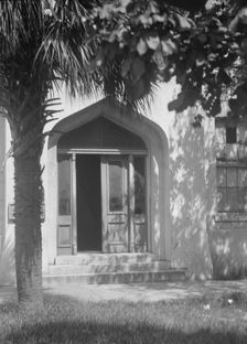 Entrance to an unidentified building, New Orleans or Charleston, South Carolina, c1920-c1926. Creator: Arnold Genthe
