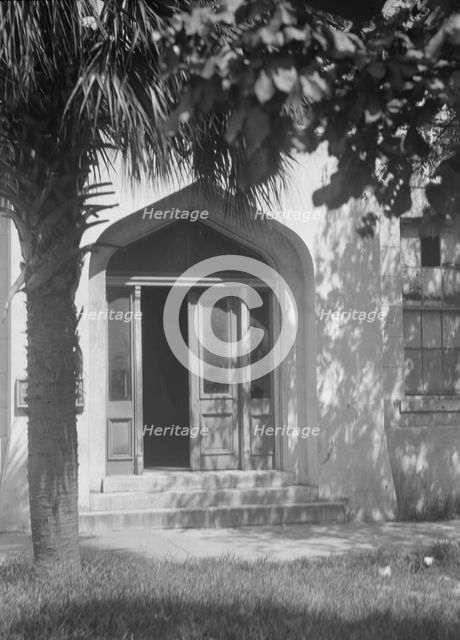 Entrance to an unidentified building, New Orleans or Charleston, South Carolina, c1920-c1926. Creator: Arnold Genthe.