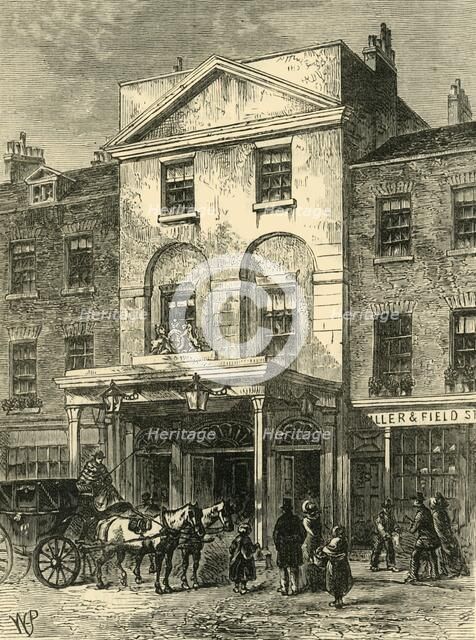 'Entrance to Astley's Theatre in 1820', (c1878). Creator: Unknown.