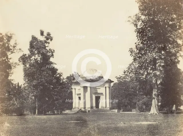 [Entrance to Botanical Gardens, Calcutta], 1850s. Creator: Captain R. B. Hill.