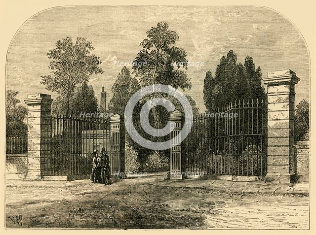 'Entrance to Brompton Cemetery', c1876. Creator: Unknown.