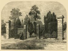 Entrance to Brompton Cemetery c1876. Creator: Unknown