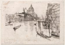 Entrance to Grand Canal, 1880. Creator: Otto H. Bacher (American, 1856-1909)