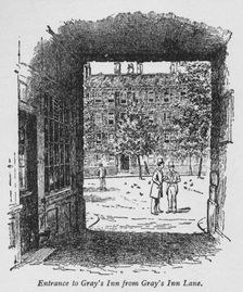 Entrance to Gray's Inn from Gray's Inn Lane c1918