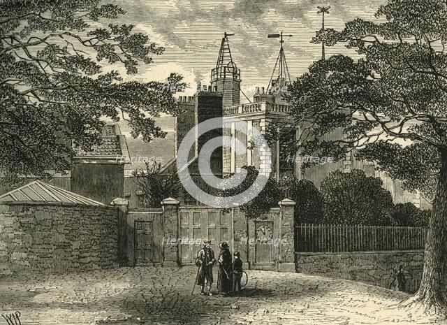 'Entrance to Greenwich Observatory, in 1840', (c1878). Creator: Unknown.