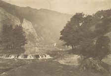 Entrance to Dove Dale, Derbyshire, 1880s, printed 1888., 1880s, printed 1888. Creator: George Bankart