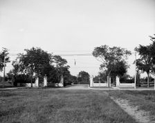 Entrance to Detroit, Woodward Avenue and E. Boston Boulevard, Detroit, Michigan, c1900- 1910. Creator: William H. Jackson