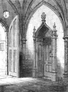 Entrance to Dean Stanley's residence, the Deanery, Westminster, 1881. Creator: Unknown