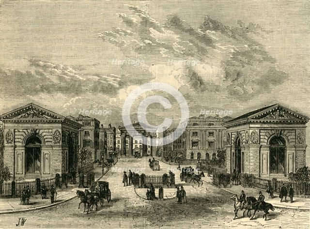 'Entrance to Euston Square Station', c1876. Creator: Unknown.