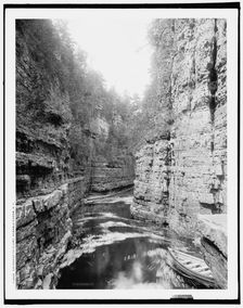 Entrance to flume, Ausable Chasm, N.Y., between 1900 and 1906. Creator: Unknown