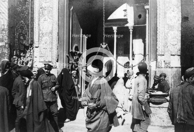 Entrance to Kazimain mosque, Iraq, 1917-1919. Artist: Unknown