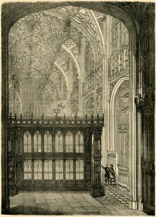 Entrance to King Henry VII.'s Chapel (1881). Creator: Unknown